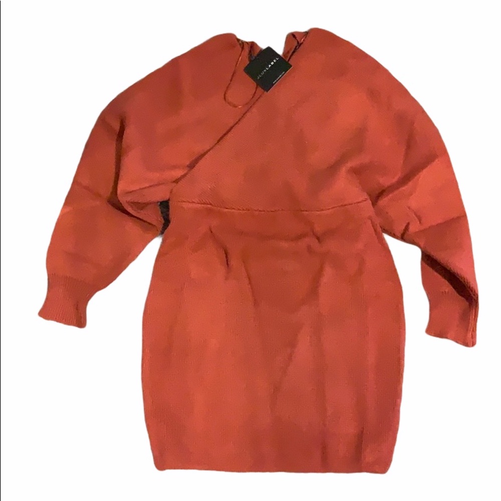 NWT JLUXLABEL Rust Nikita Sweater Dress